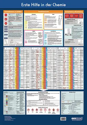 ecomed-Storck GmbH |  Wandtafel Erste Hilfe in der Chemie | Sonstiges |  Sack Fachmedien