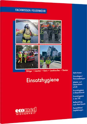 Bätge / Joester / Keck |  Einsatzhygiene | Buch |  Sack Fachmedien