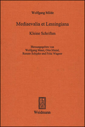 Milde | Mediaevalia et Lessingiana | Buch | 978-3-615-00224-9 | sack.de