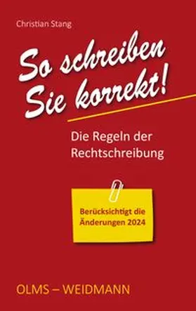 Stang |  So schreiben Sie korrekt! | Buch |  Sack Fachmedien