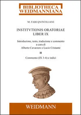 Quintilianus / Cavarzere / Cristante |  M. Fabi Quintiliani Institutionis oratoriae liber IX | Buch |  Sack Fachmedien