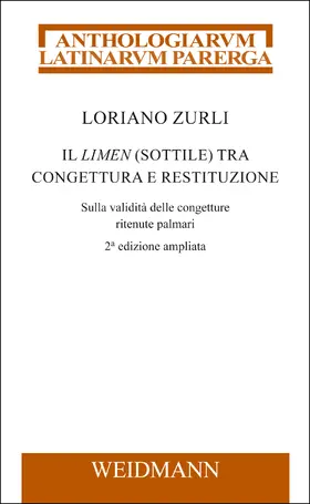 Zurli |  Il limen (sottile) tra congettura e restituzione | eBook | Sack Fachmedien