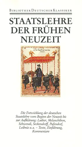 Hammerstein |  Staatslehre der frühen Neuzeit | Buch |  Sack Fachmedien