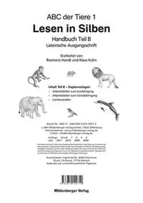 Kuhn / Handt |  ABC der Tiere / ABC der Tiere 1 – Handbuch Teil B | Loseblattwerk |  Sack Fachmedien