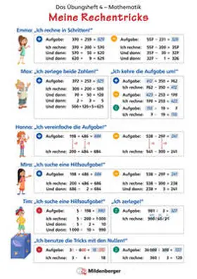 Simon / Keller / Pfaff |  Das Übungsheft Mathematik 4 - Überarbeitete Neuauflage - Poster Meine Rechentricks | Sonstiges |  Sack Fachmedien