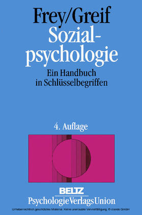 Frey / Greif | Sozialpsychologie | E-Book | sack.de