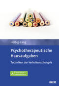 Helbig-Lang |  Psychotherapeutische Hausaufgaben | Buch |  Sack Fachmedien