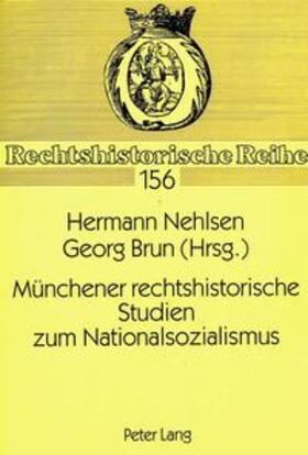 Nehlsen / Brun | Münchener rechtshistorische Studien zum Nationalsozialismus | Buch | 978-3-631-30988-9 | sack.de