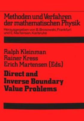 Kleinman / Martensen / Kress | Direct and Inverse Boundary Value Problems | Buch | sack.de
