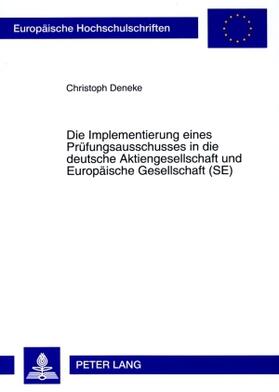 Deneke | Deneke, C: Implementierung eines Prüfungsausschusses in die | Buch | sack.de