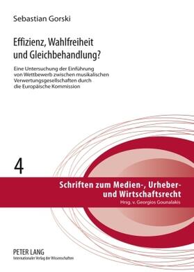 Gorski | Effizienz, Wahlfreiheit und Gleichbehandlung? | Buch | 978-3-631-59504-6 | sack.de
