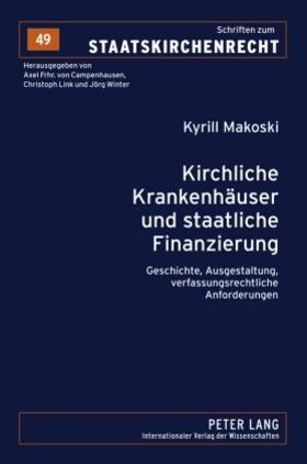 Makoski | Kirchliche Krankenhäuser und staatliche Finanzierung | Buch | 978-3-631-59918-1 | sack.de