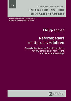 Loosen | Reformbedarf im Spruchverfahren | Buch | sack.de