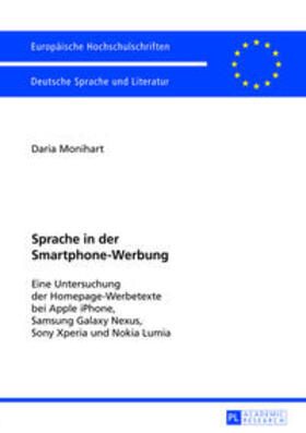 Monihart M.A. |  Monihart, D: Sprache in der Smartphone-Werbung | Buch |  Sack Fachmedien