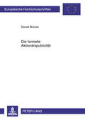 Brzoza |  Die formelle Aktionärspublizität | Buch |  Sack Fachmedien
