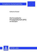 Kneisel |  Die Europäische Privatgesellschaft (SPE) im Konzern | Buch |  Sack Fachmedien