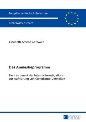 Gottwald | Das Amnestieprogramm | Buch | 978-3-631-65513-9 | sack.de