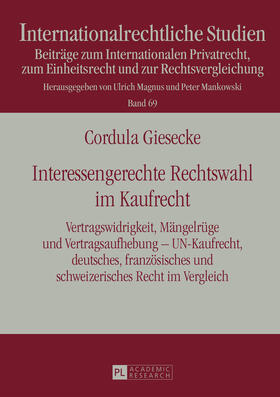 Giesecke | Interessengerechte Rechtswahl im Kaufrecht | Buch | 978-3-631-65758-4 | sack.de