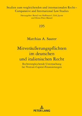 Sauter | Mitveräußerungspflichten im deutschen und italienischen Recht | Buch | 978-3-631-75533-4 | sack.de