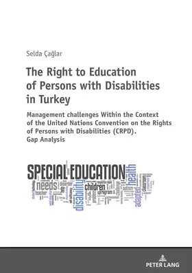 Çaglar / Çaglar / C¸ag?lar | The Right to Education of Persons with Disabilities in Turkey | Buch | 978-3-631-76652-1 | sack.de