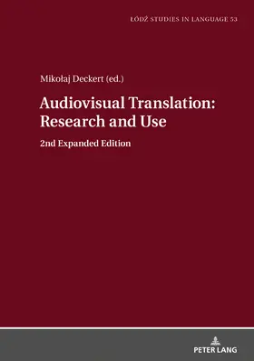 Deckert |  Audiovisual Translation – Research and Use | eBook | Sack Fachmedien