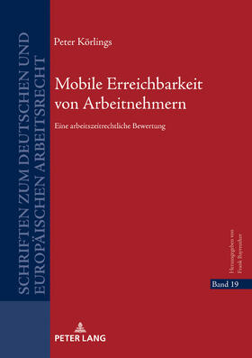 Körlings | Mobile Erreichbarkeit von Arbeitnehmern | Buch | 978-3-631-78426-6 | sack.de