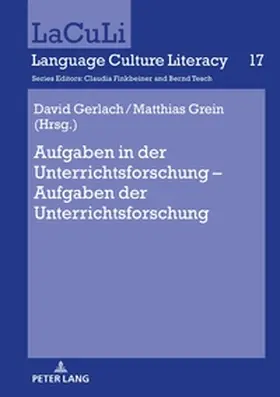 Gerlach / Grein |  Aufgaben in der Unterrichtsforschung - Aufgaben der Unterrichtsforschung | Buch |  Sack Fachmedien