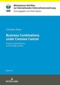 Rave |  Business Combinations under Common Control | Buch |  Sack Fachmedien
