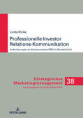 Rinke |  Professionelle Investor Relations-Kommunikation | Buch |  Sack Fachmedien