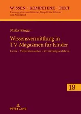 Sänger |  Wissensvermittlung in TV-Magazinen für Kinder | Buch |  Sack Fachmedien