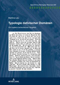 Lev / Kuße / Kosta |  Typologie dativischer Domänen | Buch |  Sack Fachmedien
