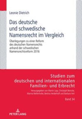Dietrich | Das deutsche und schwedische Namensrecht im Vergleich | Buch | 978-3-631-88794-3 | sack.de