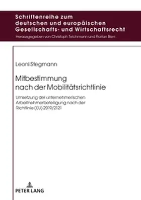 Stegmann |  Mitbestimmung nach der Mobilitätsrichtlinie | Buch |  Sack Fachmedien