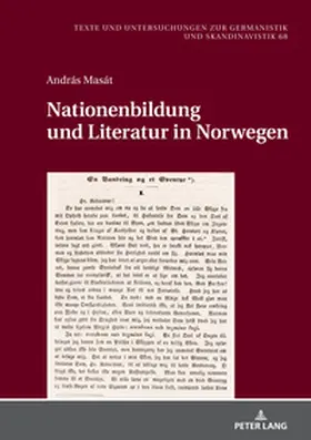 Masát |  Nationenbildung und Literatur in Norwegen | Buch |  Sack Fachmedien