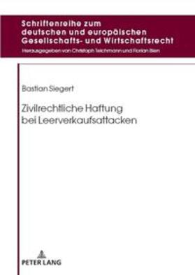 Siegert | Zivilrechtliche Haftung bei Leerverkaufsattacken | Buch | 978-3-631-91089-4 | sack.de