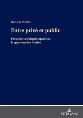 Pietrini |  Entre privé et public | Buch |  Sack Fachmedien