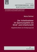 Geimer |  Der Arbeitnehmer im Spannungsfeld von Straf- und Arbeitsrecht | Buch |  Sack Fachmedien
