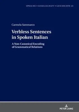 Sammarco |  Verbless Sentences in Spoken Italian | Buch |  Sack Fachmedien