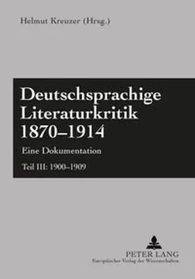  Deutschsprachige Literaturkritik 1870-1914 | Buch |  Sack Fachmedien