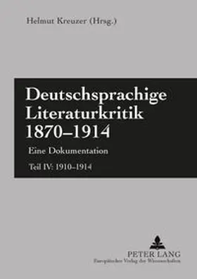  Deutschsprachige Literaturkritik 1870-1914 | Buch |  Sack Fachmedien