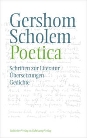 Scholem / Kopp-Oberstebrink / Markus | Poetica | E-Book | sack.de
