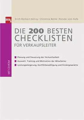 Behle / VomHofe / Detroy | Die 200 besten Checklisten für Verkaufsleiter | Buch | 978-3-636-03083-2 | www.sack.de