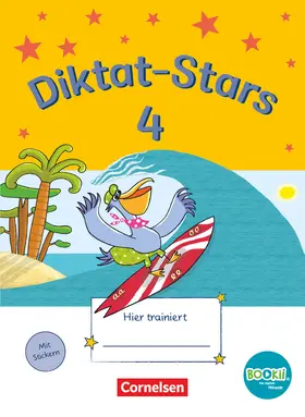 Schmidt-Büttner / Auer / Weiß |  Diktat-Stars - BOOKii-Ausgabe - 4. Schuljahr. Übungsheft mit Lösungen | Buch |  Sack Fachmedien