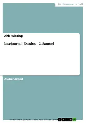 Fuisting |  Lesejournal Exodus - 2. Samuel | eBook | Sack Fachmedien