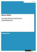 Müller |  Zu Paula Modersohn Beckers Selbstbildnissen | eBook | Sack Fachmedien