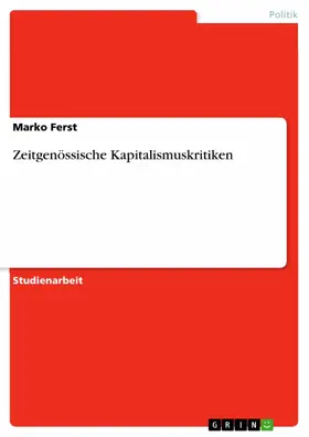 Ferst |  Zeitgenössische Kapitalismuskritiken | eBook | Sack Fachmedien