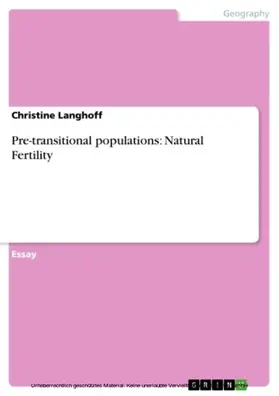 Langhoff | Pre-transitional populations: Natural Fertility | E-Book | www.sack.de