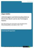 Schäfer |  Arbeitslosigkeit und Arbeitsmarktpolitik im Deutschen Reich und in den Vereinigten Staaten | eBook | Sack Fachmedien