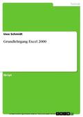 Schmidt |  Grundlehrgang Excel 2000 | eBook | Sack Fachmedien