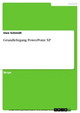 Schmidt |  Grundlehrgang PowerPoint XP | eBook | Sack Fachmedien